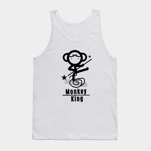 Stickman Monkey King Sun Wukong Tank Top by DesignTree